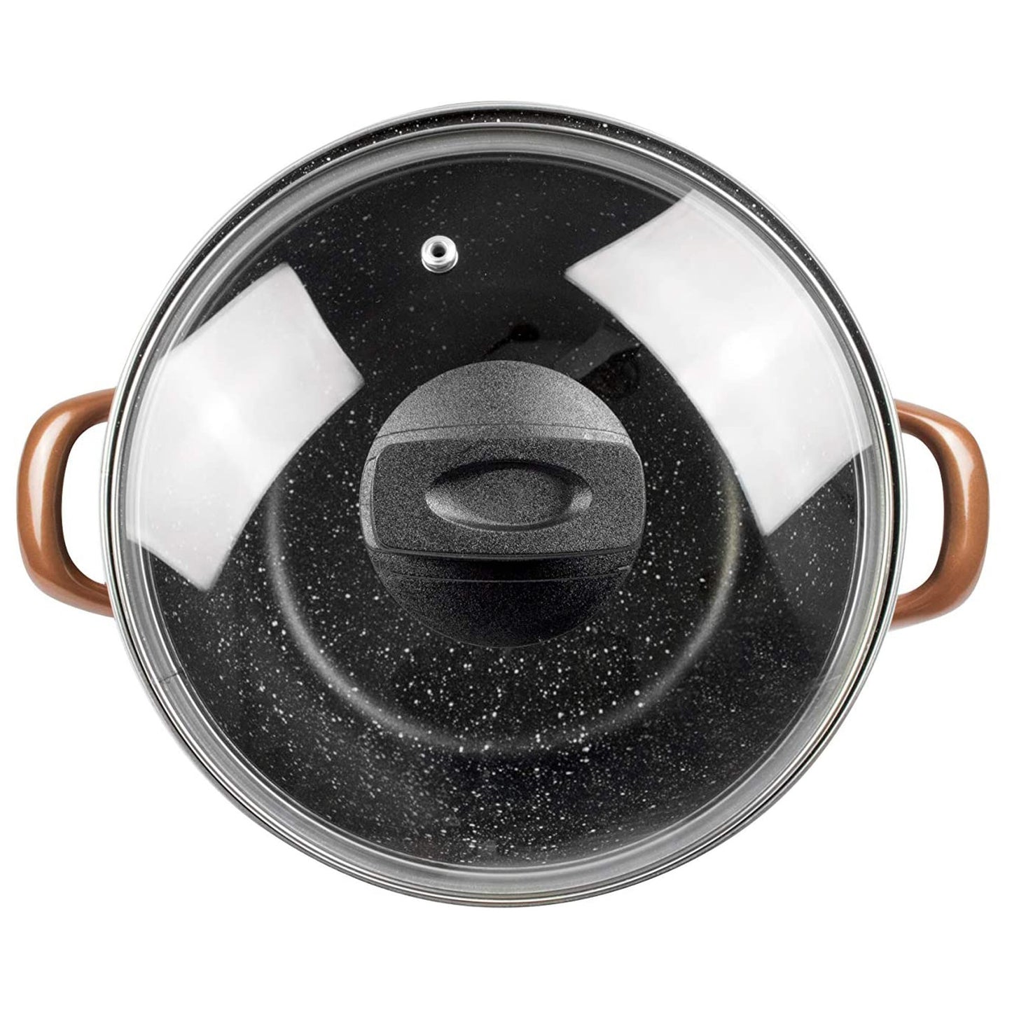 Magefesa Copper Olla 20 Con Tapa De Vidrio, Acero Esmaltado Vitrificado, En Cobre, Inducción Y Lavavajillas_4