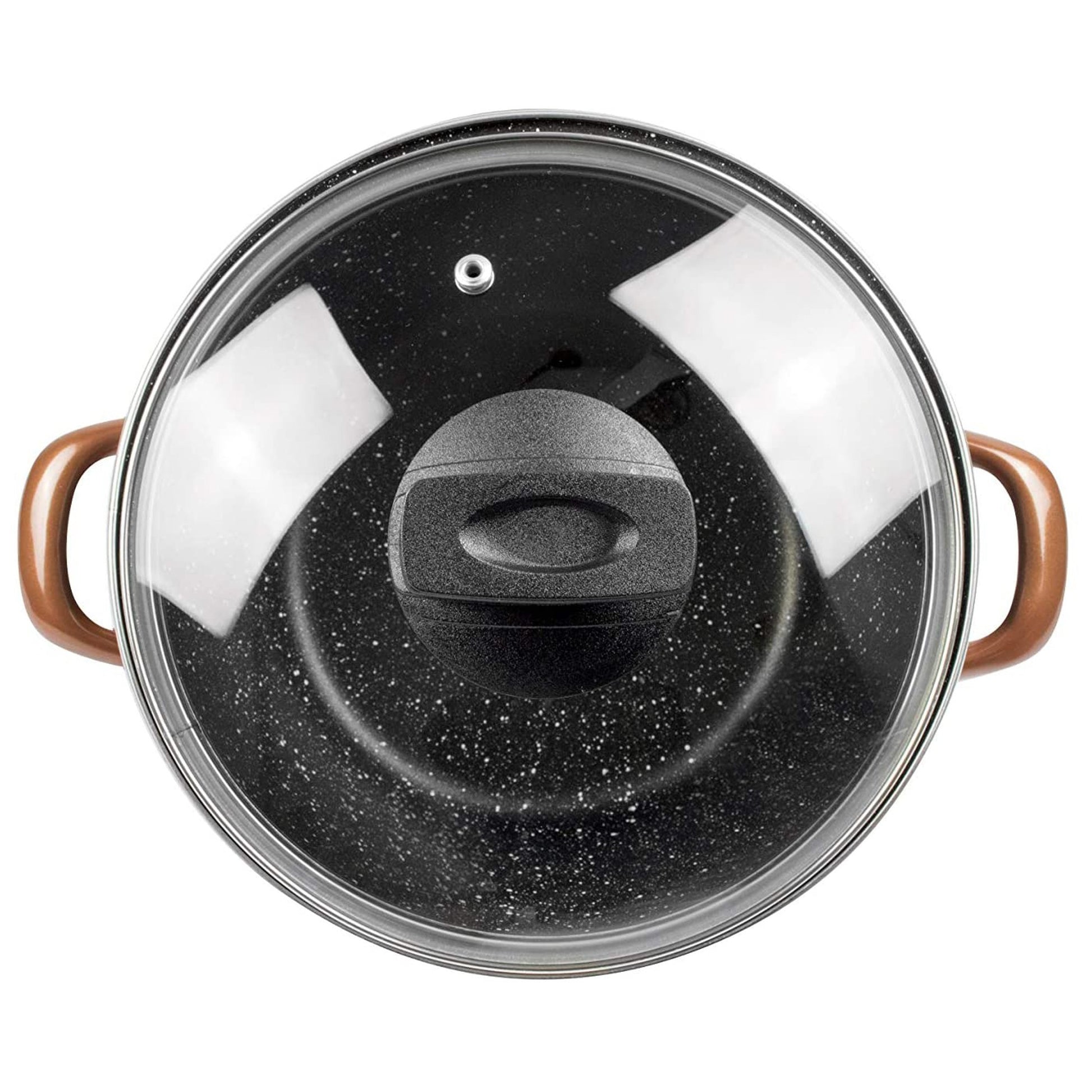 Magefesa Copper Olla 20 Con Tapa De Vidrio, Acero Esmaltado Vitrificado, En Cobre, Inducción Y Lavavajillas_4