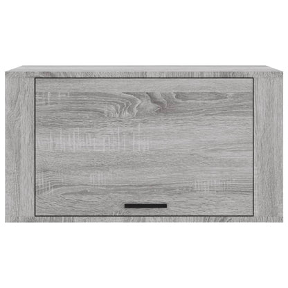 Mueble Zapatero Pared Madera De Pino Gris Sonoma 70x35x38 Cm / Vetonek_1