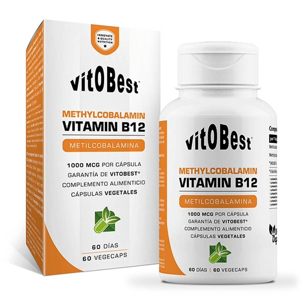Metilcobalamina Vitamina B12 1000mg - 60 Cápsulas Vegetales - Vitamina B - Vitobest_0