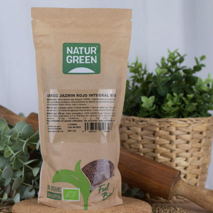 Arroz Jasmim Vermelho Integral Biológico NaturGreen 500 g