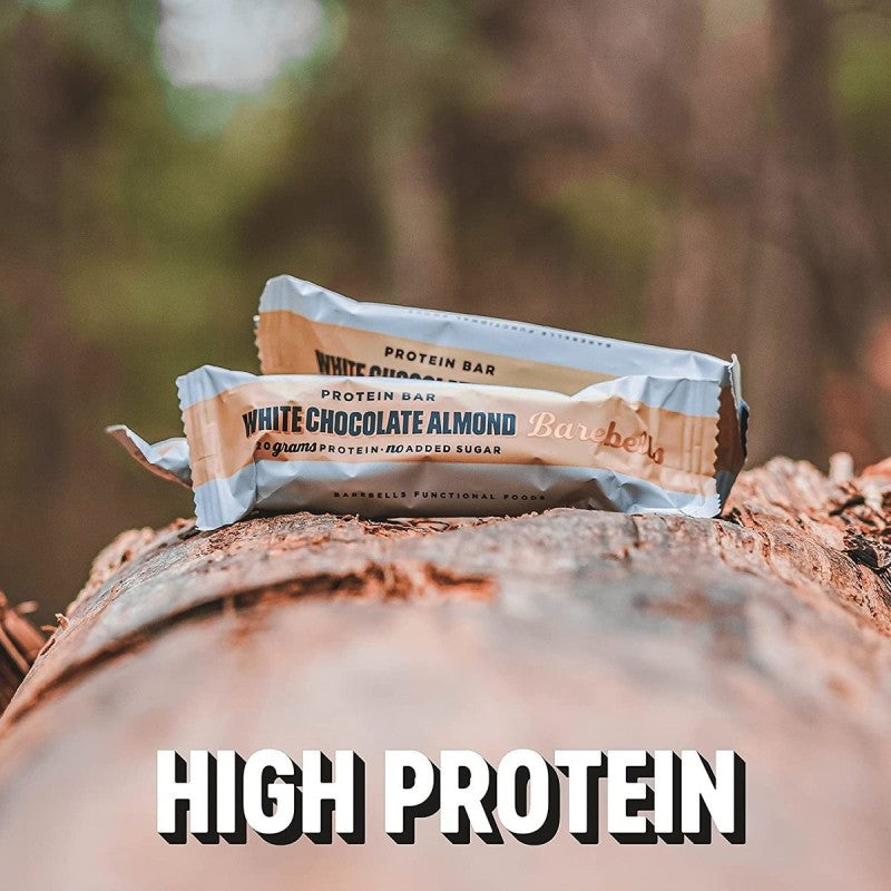 Caja De 12 Barritas White Chocolate Almond Barebells_2