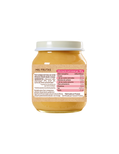 Babybio Pote de Frutas e Cereais 130g