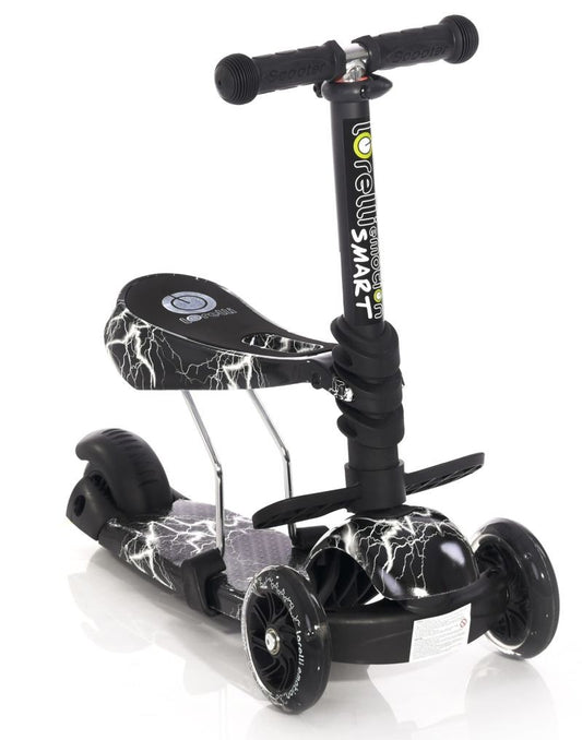 Patinete Infantil Con Asiento Smart Black Flash_0