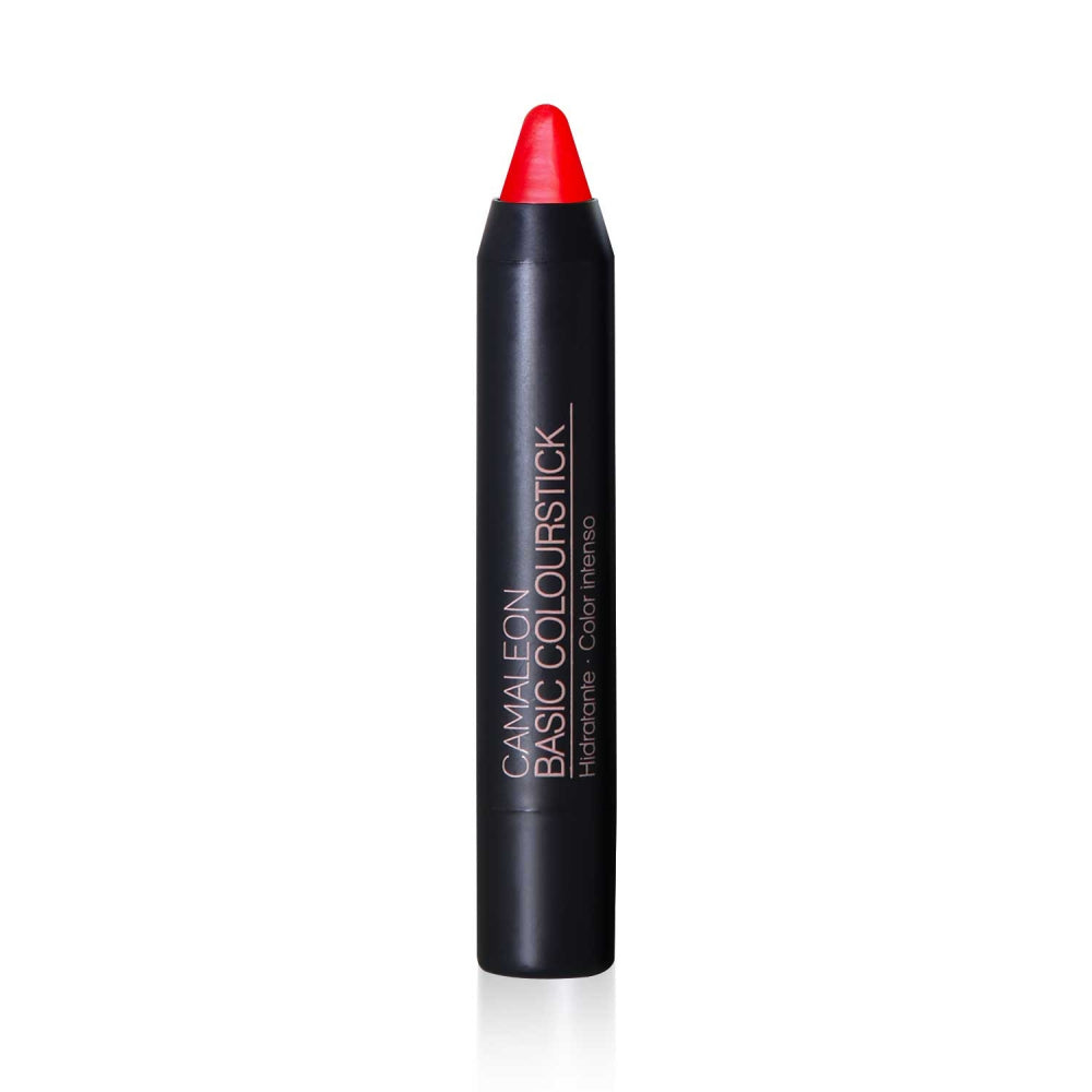 Pintalabios Rojo Flúor Basic Colourfun 4g Camaleon Cosmetics_0