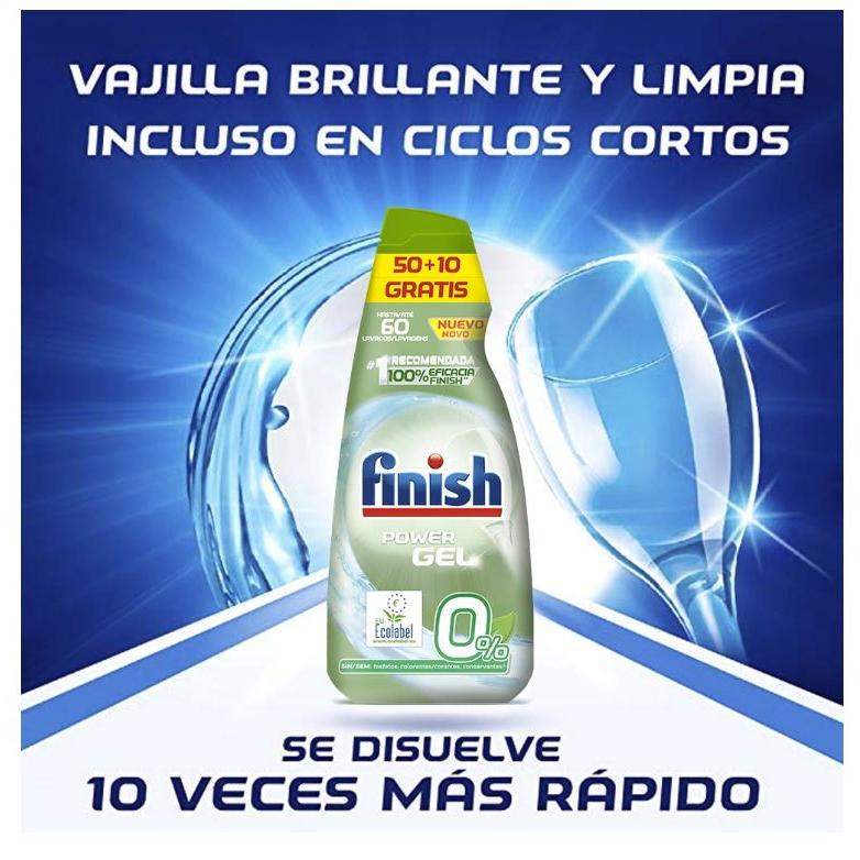 Finish Gel para Lavar Louça 0% Power Gel 60 doses