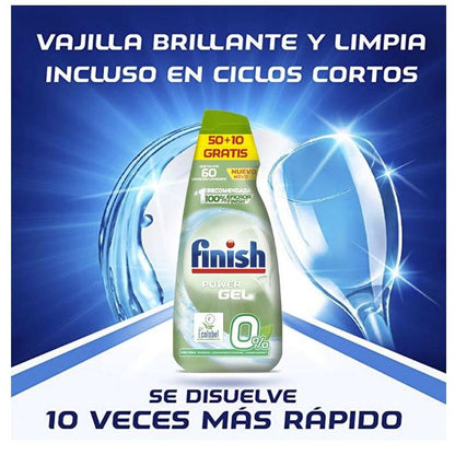 Finish Gel para Lavar Louça 0% Power Gel 60 doses