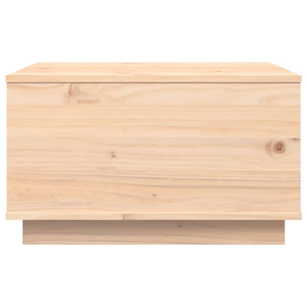 Mesa De Centro De Madera Maciza De Pino 60x50x35 Cm_4