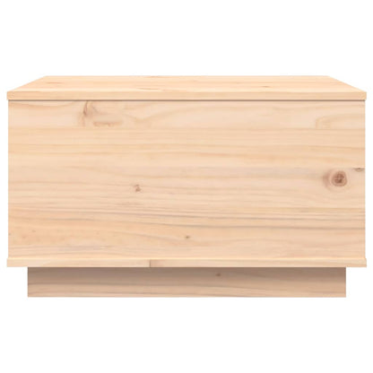Mesa De Centro De Madera Maciza De Pino 60x50x35 Cm_4