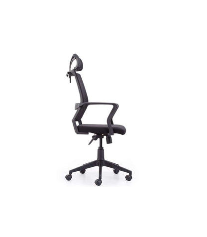 Sillón Giratorio Modelo Winner Acabado Negro,117/127cm(alto) 64cm(ancho) 64cm(largo)_5