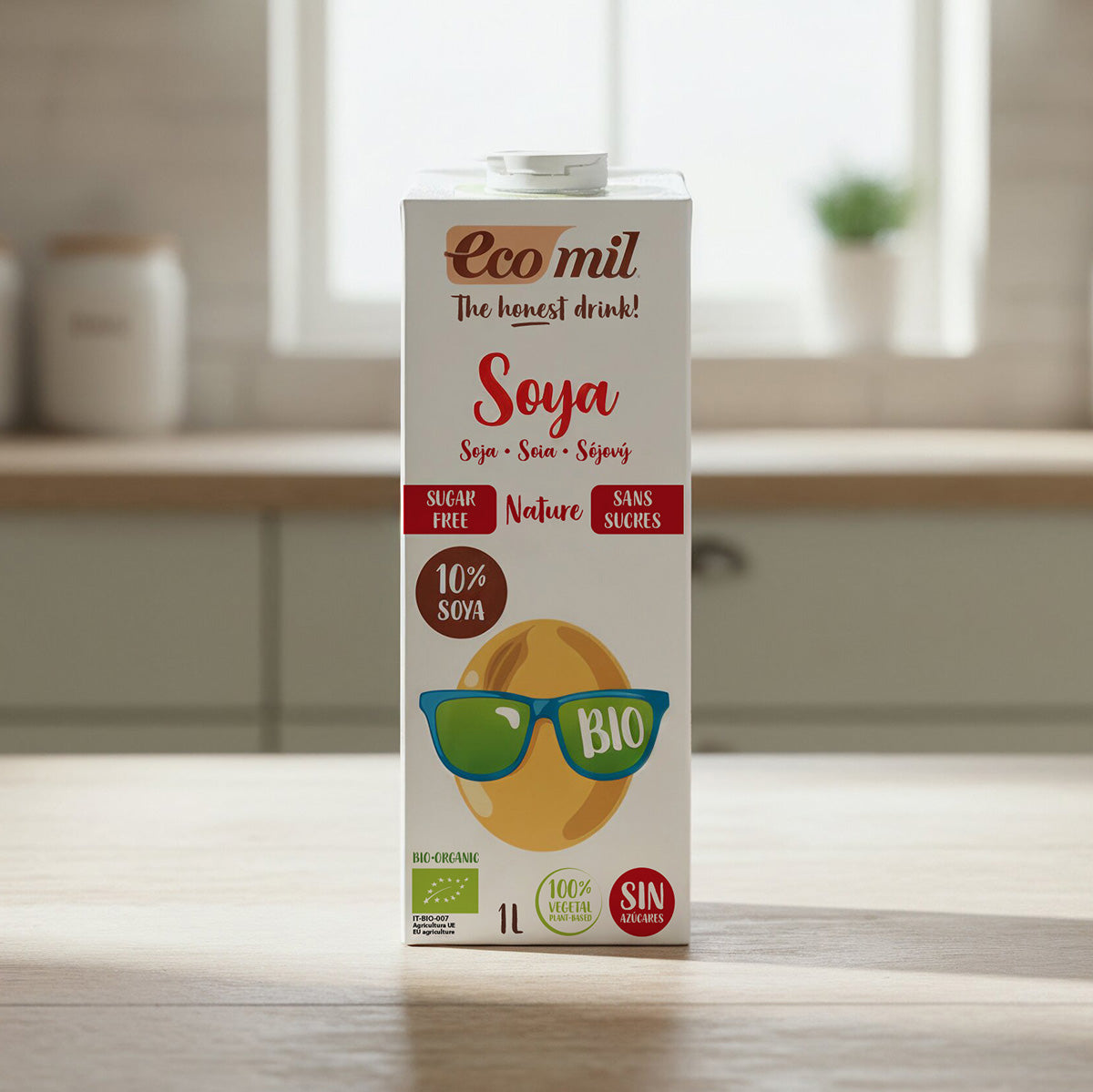 Bebida de Soja Sin azúcar Ecomil Bio 1 L