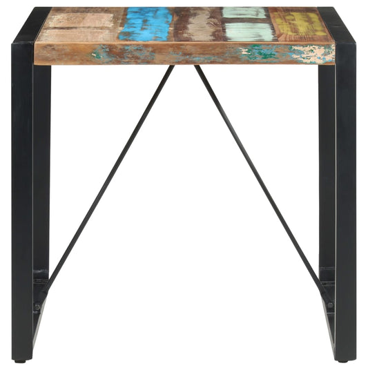 Mesa De Comedor De Madera Maciza Reciclada 80x80x75 Cm_0