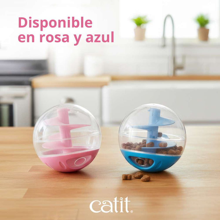 Bola dispensadora de snacks Catit Rosa