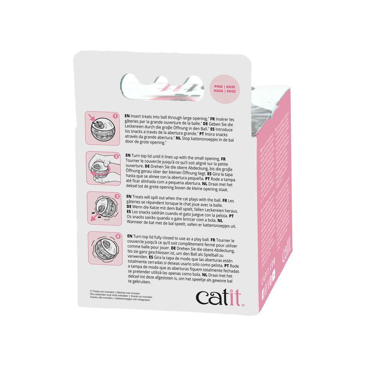 Bola dispensadora de snacks Catit Rosa