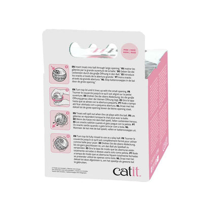 Bola dispensadora de snacks Catit Rosa