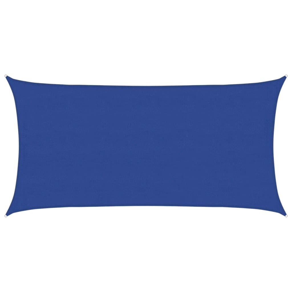 Vidaxl Toldo De Vela Rectangular Hdpe Azul 160 G/m² 4x7 M_0