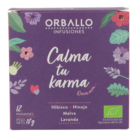 Infusão "acalme o seu karma" Bio orballo 15 pirâmides