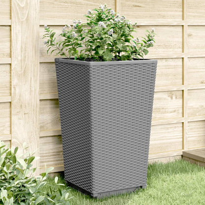 Jardineras 4 Unidades Pp Gris Claro 32,5x32,5x57 Cm_1