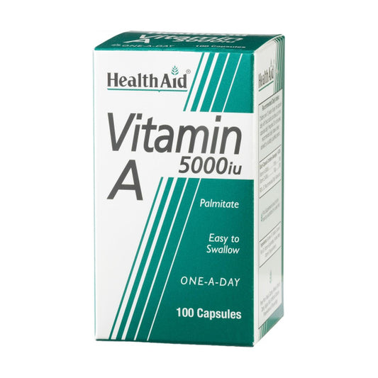 Vitamina A 5.000 UI 100 Cápsulas Health Aid