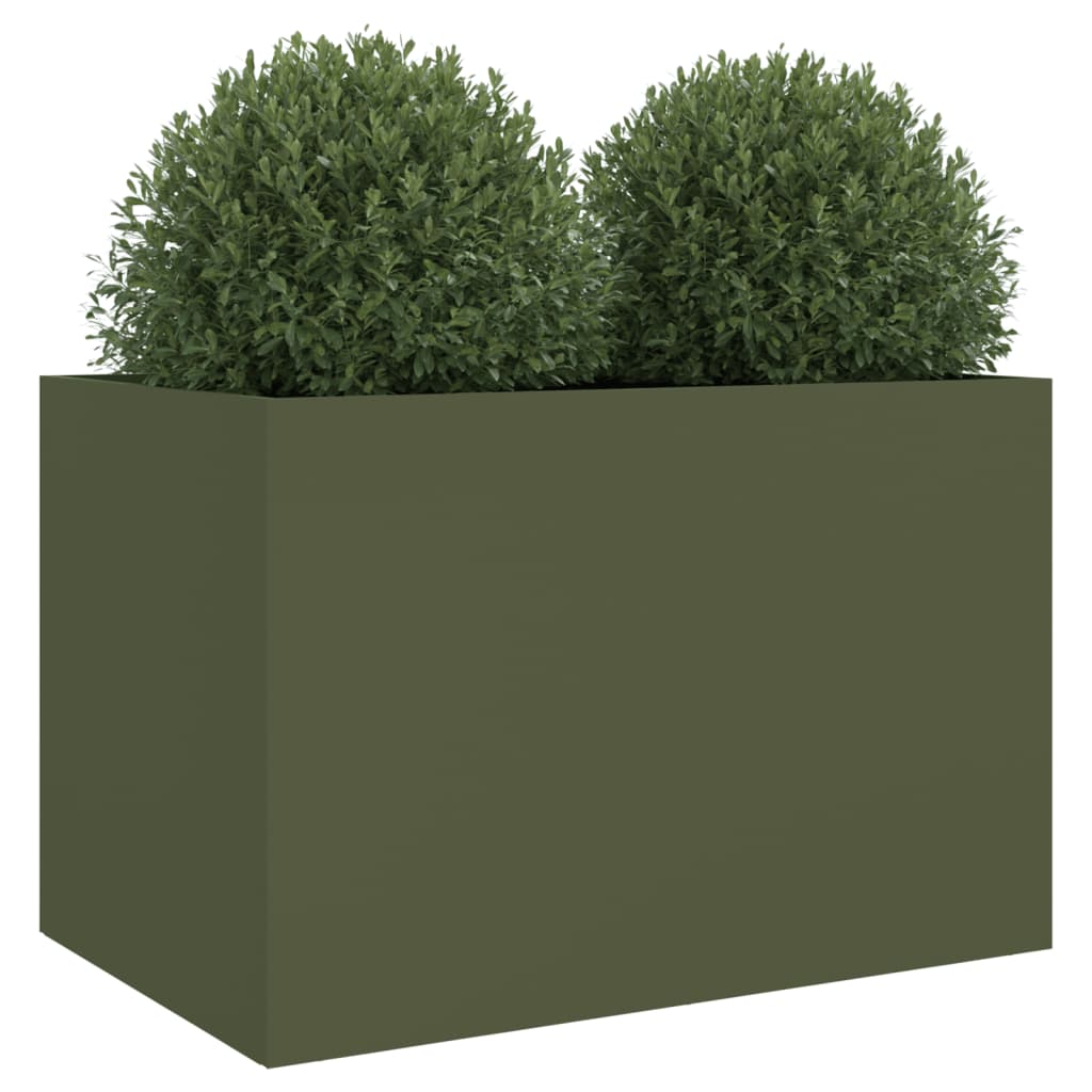 Jardinera Acero Verde Oliva 62x40x39 Cm_3