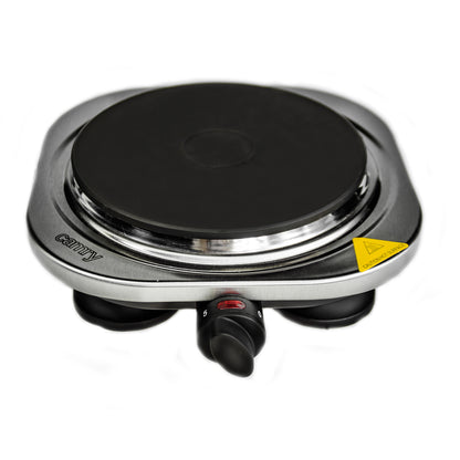 Hornillo Eléctrico, Zona Cocinado 18,5 Cm, Termostato Regulación Continua, Ideal Viaje, Camping Camry Cr6510 Plata_4