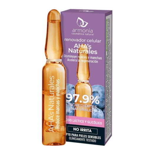 Tratamento natural com AHA, 1 unidade, 2 ml. Harmonia Cosmética Natural