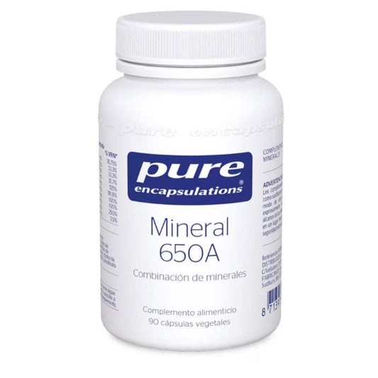Encapsulamentos puros Mineral 650A 90cap
