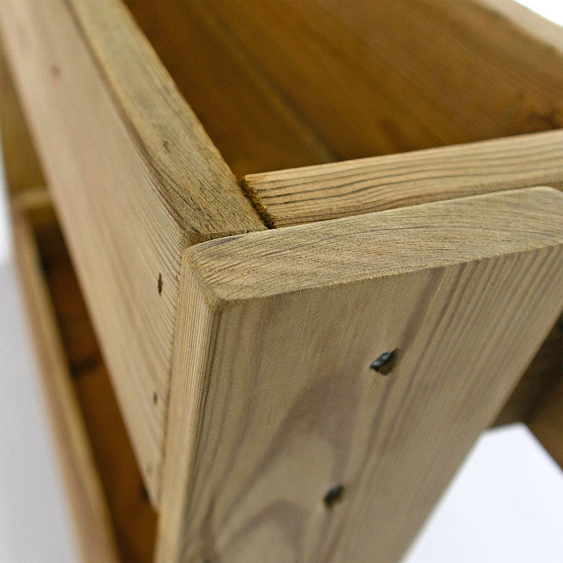 Jardinera Vertical Madera Tratada Exterior Stand Line Floor KD 4B Hortalia_2