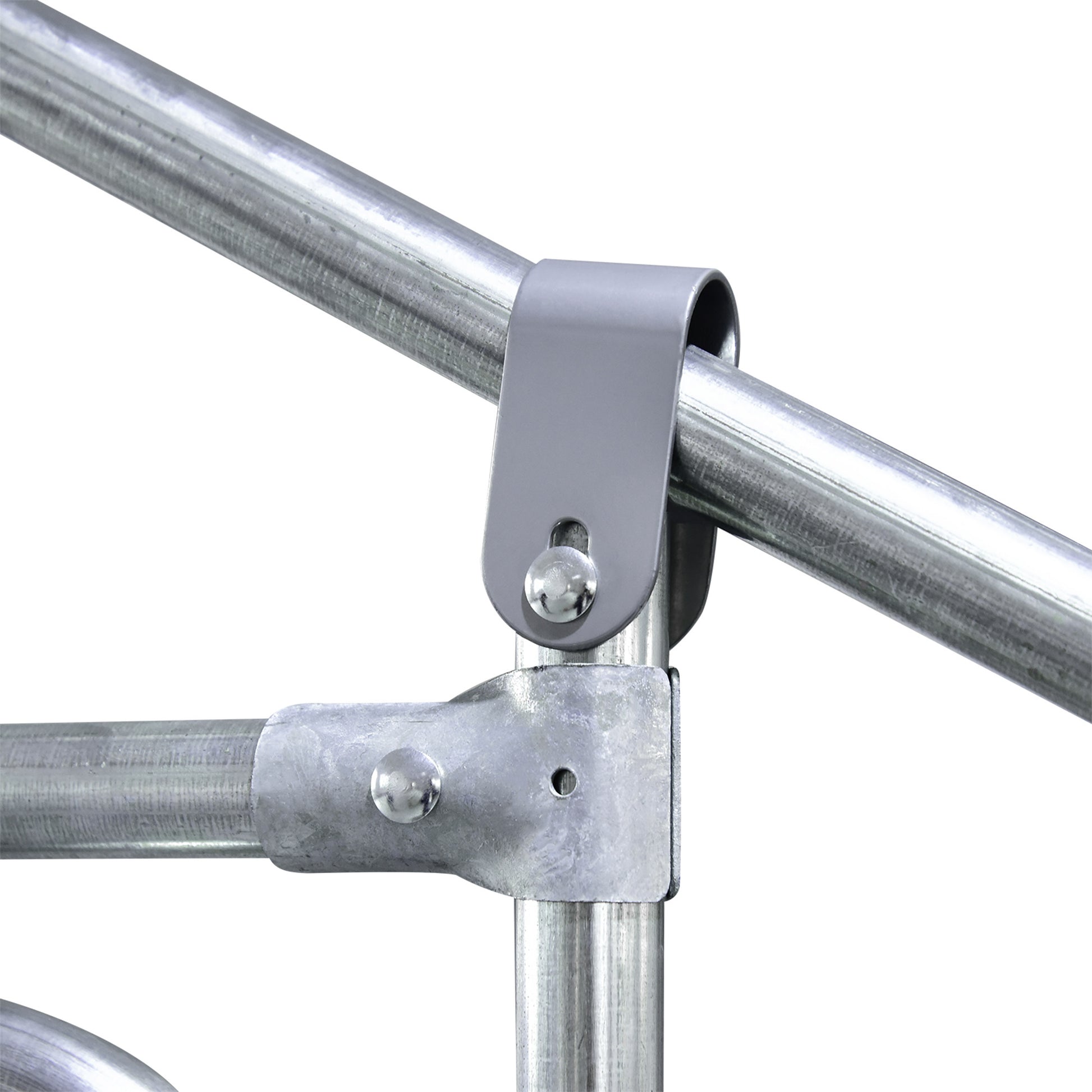Pawhut Gallinero Exterior De Acero Galvanizado 7,6x2,8x1,95 M Con 4 Pisos Plata_4