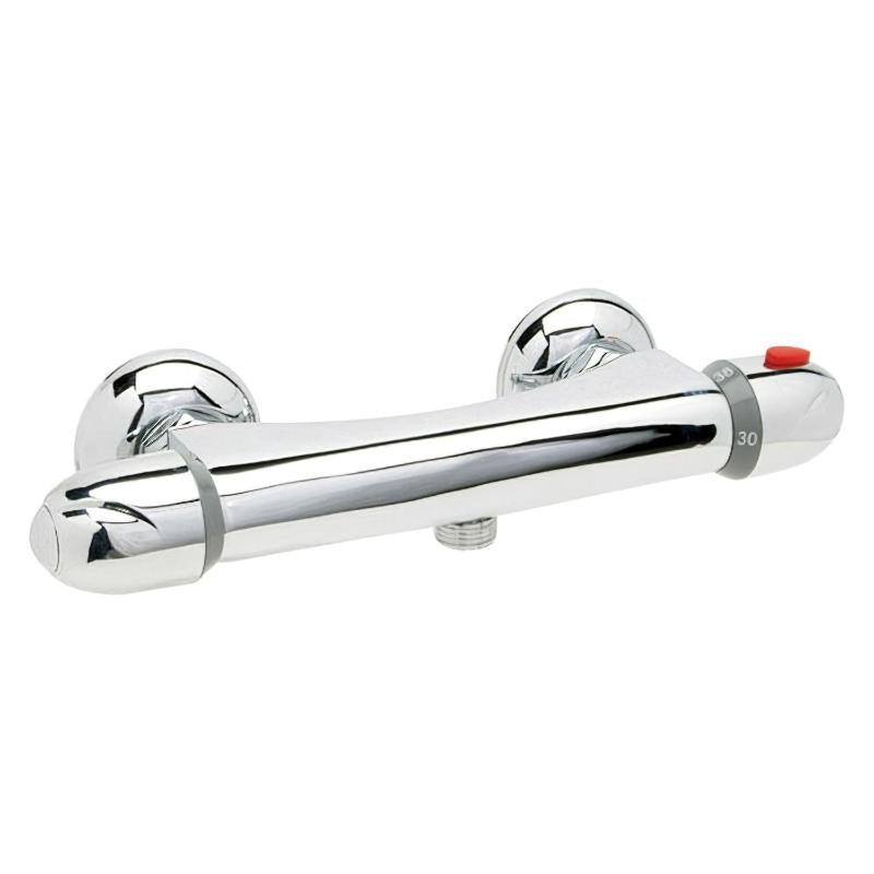 Monomando Línea Flow Ducha Termostático Con Cartucho Ceramico Ø 40 Mm.