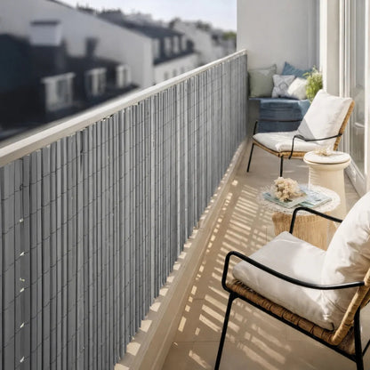 Pack Instalación Cañizo Pvc Surfcane 6 Metros Forja Claro 2x3 M_2