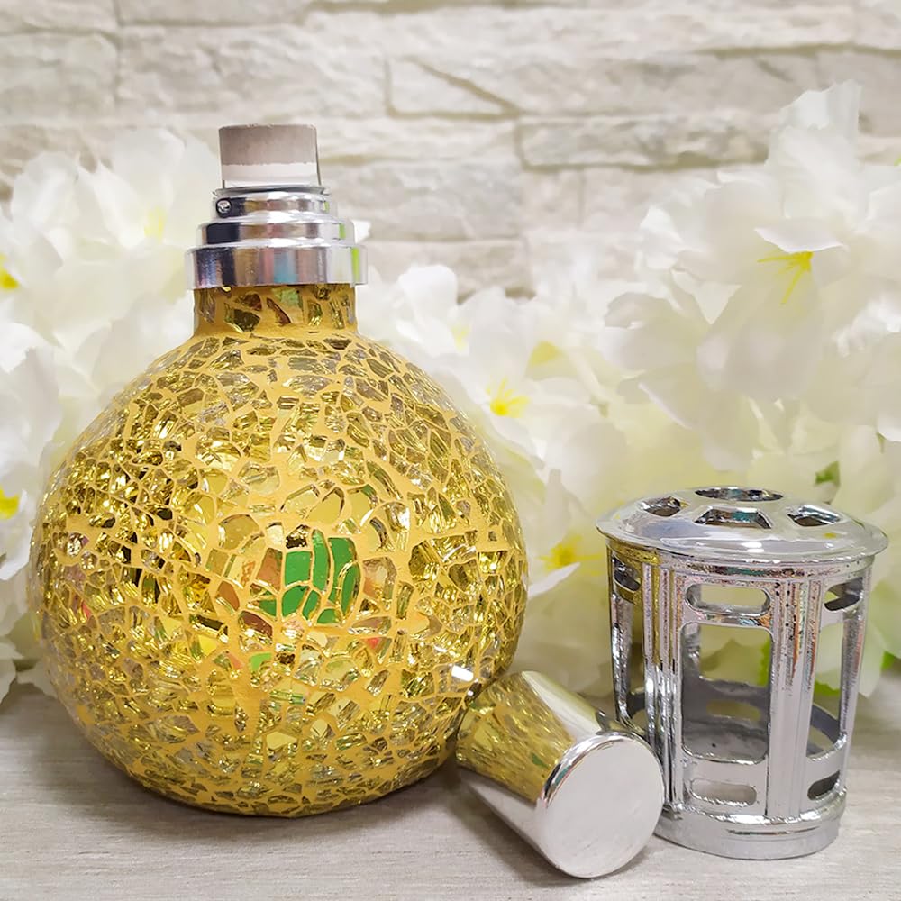 Pack Ahorro Lámpara Catalítica Mosaico Dorado + Fragancia Bed Of Roses 200ml + Limpiador Neutro 200ml + Mecha Repuesto_5