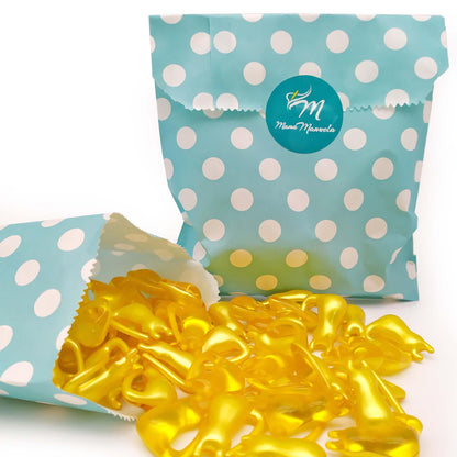 Bolsa Regalo 12 Perlas De Baño Aroma Vainilla - Con Aceite De Soja - Hidrata, Suaviza Y Perfuma La Piel - Forma Minino_0