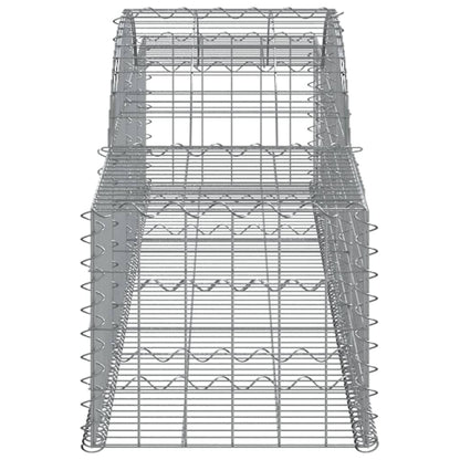 Cestas De Gaviones 11 Uds Forma De Arco Hierro 300x50x40/60 Cm_4