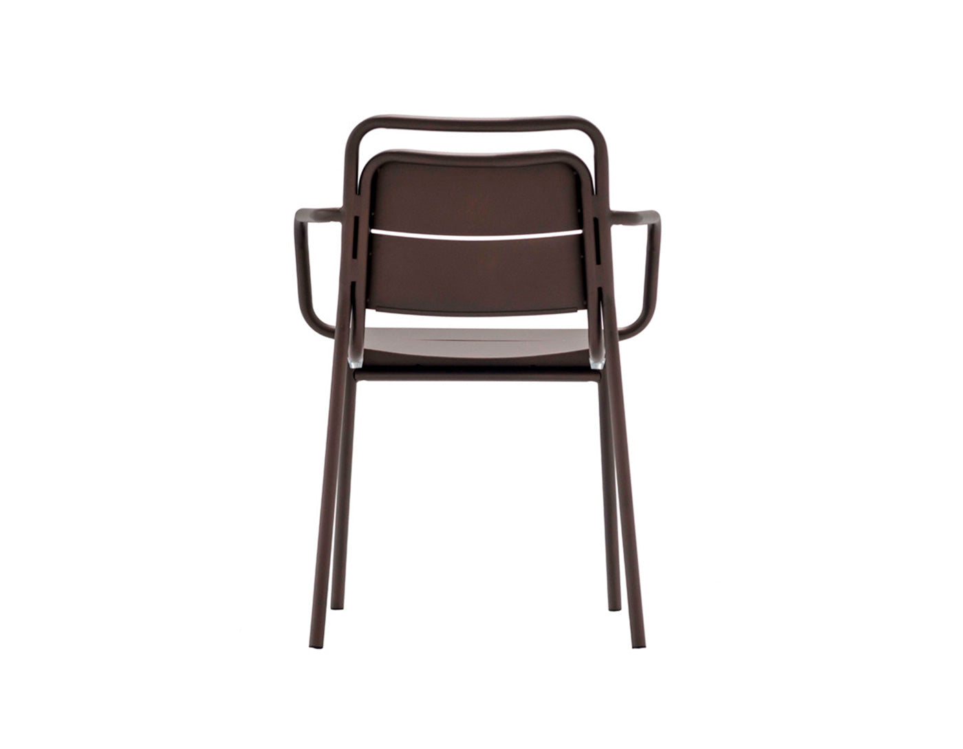 Zown Set De 2 Sillas Con Brazos De Jardín Metálicas Zown Alma Marrón Para Exterior_2