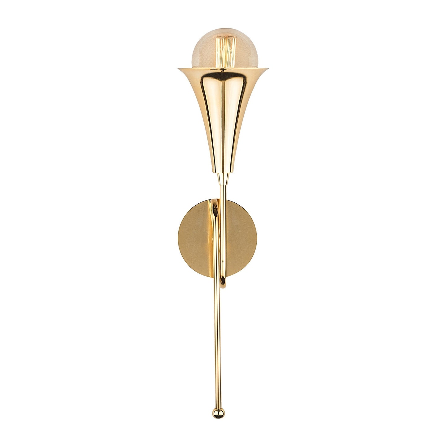 Aplique De Pared, Metal , Oro, 13x15x52, Casquillo E 27 Max 40 W_3