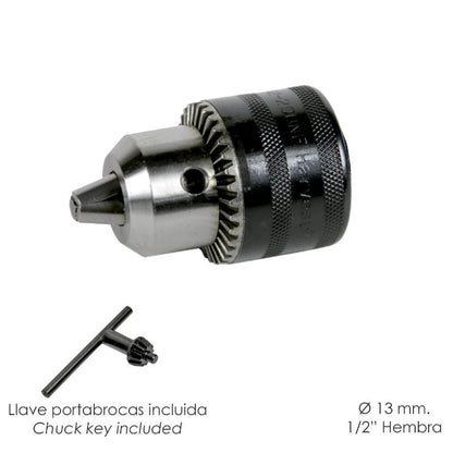Portabrocas Con Llave 13 Mm. 1/2 Hembra_1