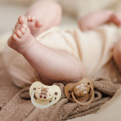 Chupetes Tetina Anatómica De Silicona 0-6 Meses Beige_2