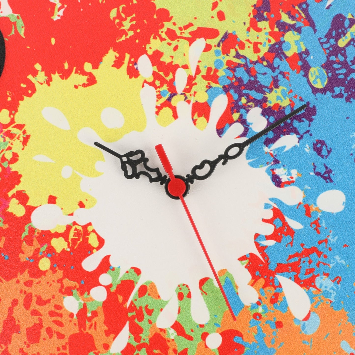 Reloj Decorativo Multicolor Mdf De Pared_1