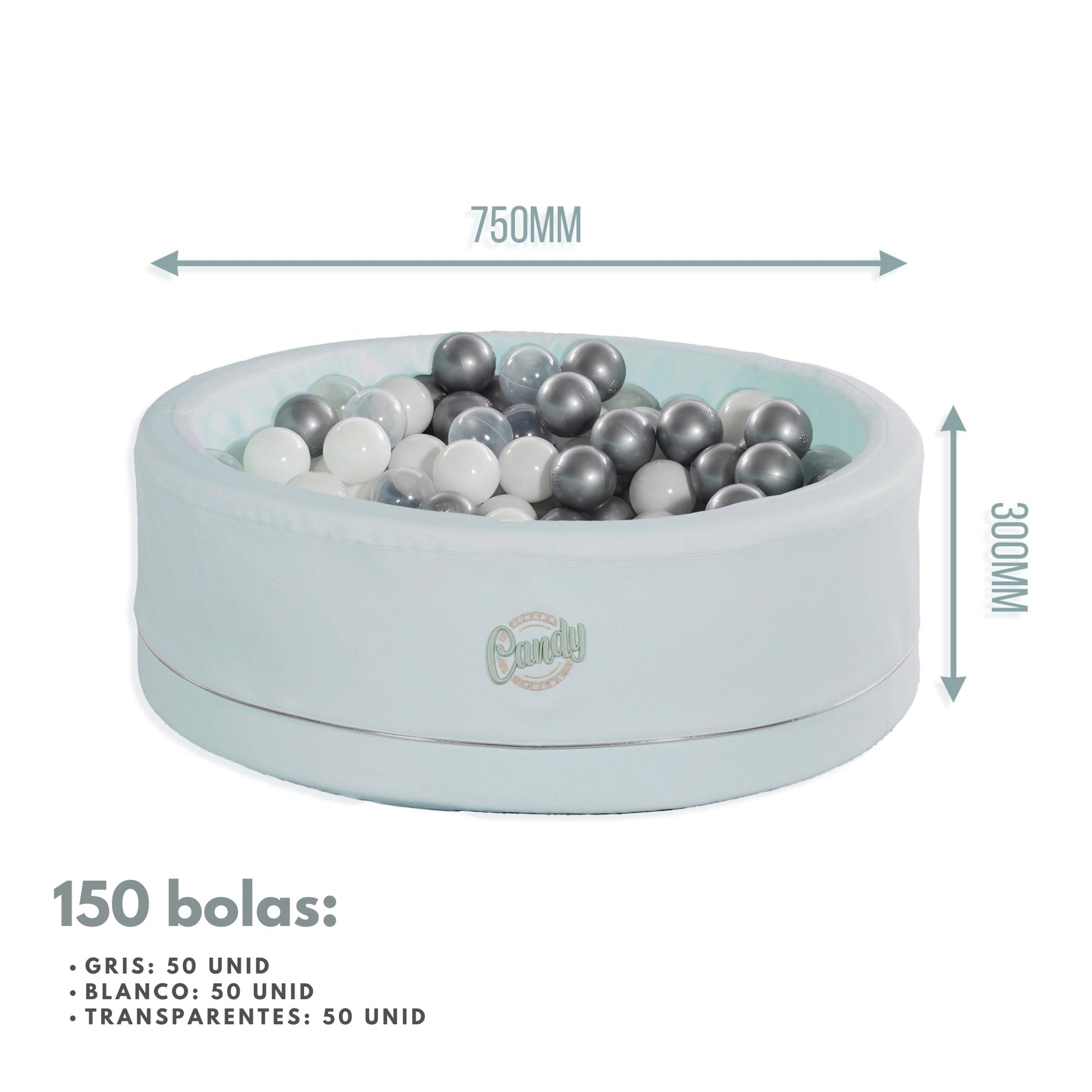 Junama Piscina De Bolas Polipiel Candy | Un Espacio De Juego Seguro Que Estimula El Desarrollo Del Bebé_3