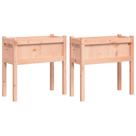 Jardineras Con Patas 2 Uds Madera Maciza De Abeto Douglas_0