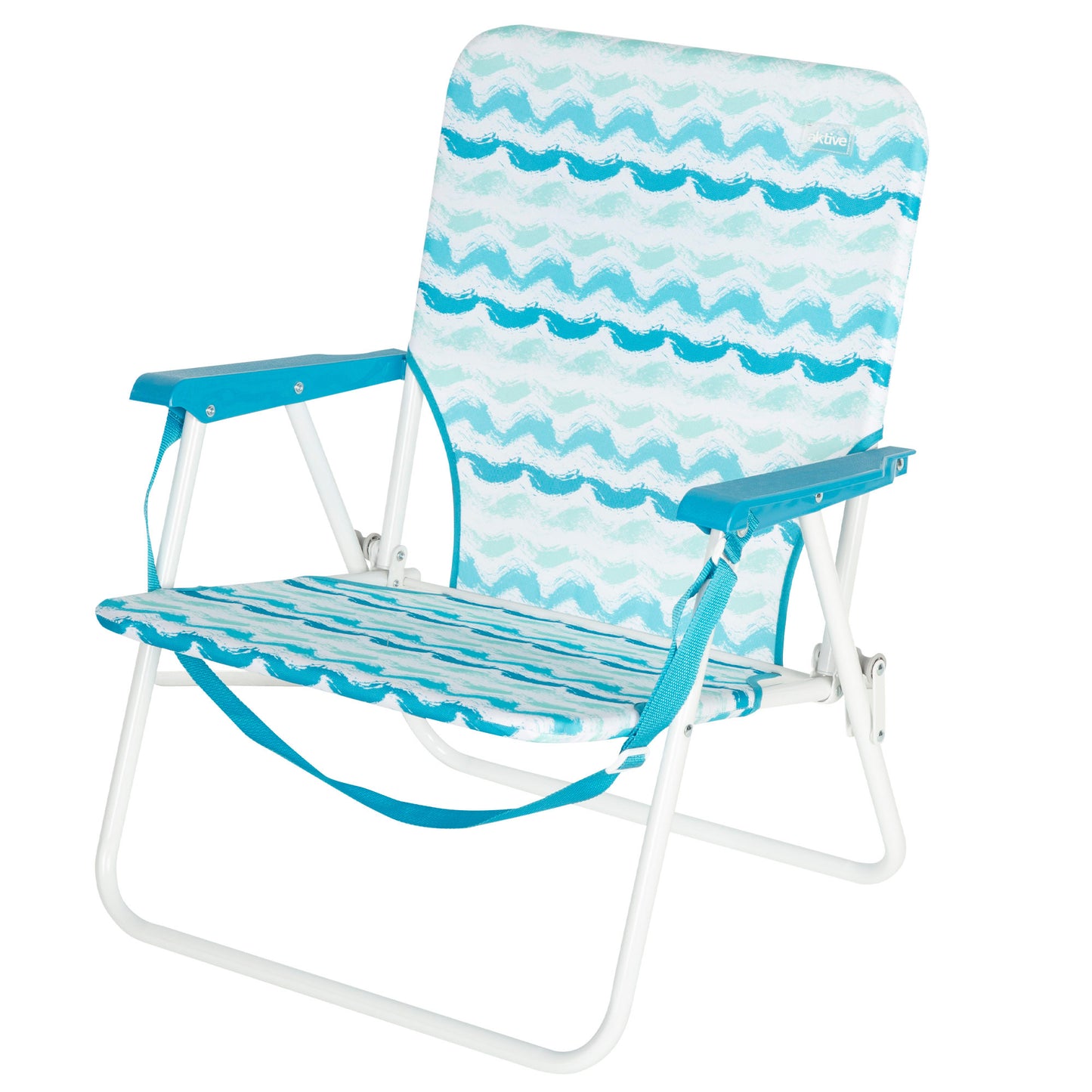 Aktive Silla De Playa Plegable Con Respaldo Bajo Y Bolsillo Trasero_0