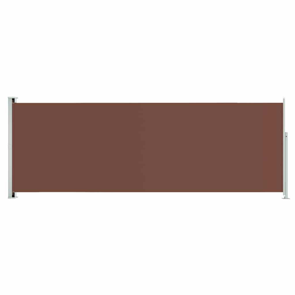 Vidaxl Toldo Lateral Retráctil Para Patio Marrón 220x600 Cm_0