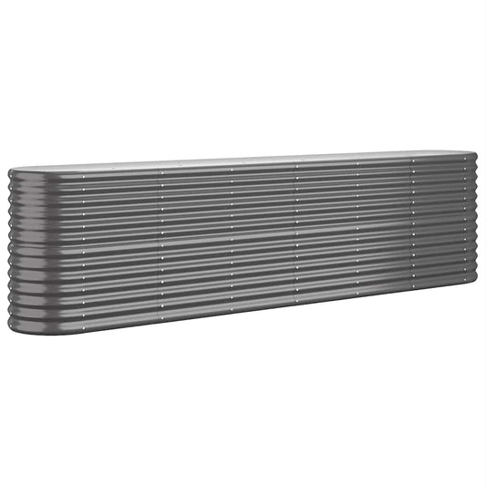 Jardinera Arriate Acero Galvanizado Antracita 260x40x68 Cm_0