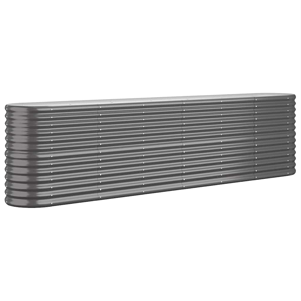 Jardinera Arriate Acero Galvanizado Antracita 260x40x68 Cm_0