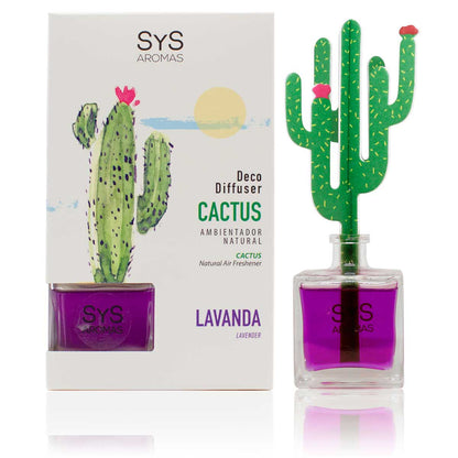 Difusor de Varillas Cactus Lavanda 90 ml | Aroma Floral Relajante | Mikado Decorativo | Ambiente Calmante_0