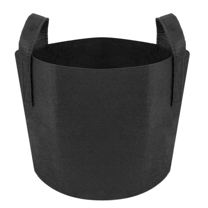 Bolsa Para Cultivo Y Crecimiento De Plantas Maceta De Tela Geotextil De 8 Litros 23x25cm_0