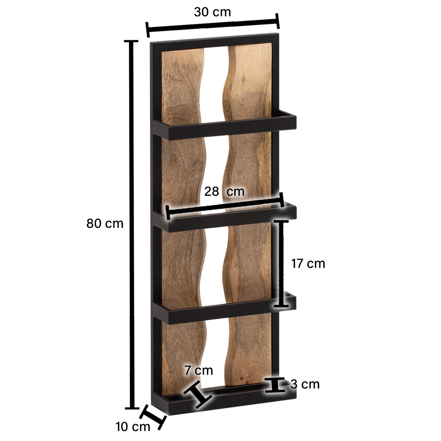 Estante De Pared 30x80x10 Cm_3