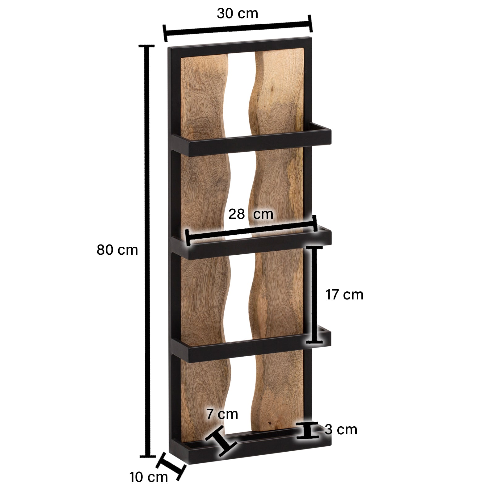 Estante De Pared 30x80x10 Cm_3