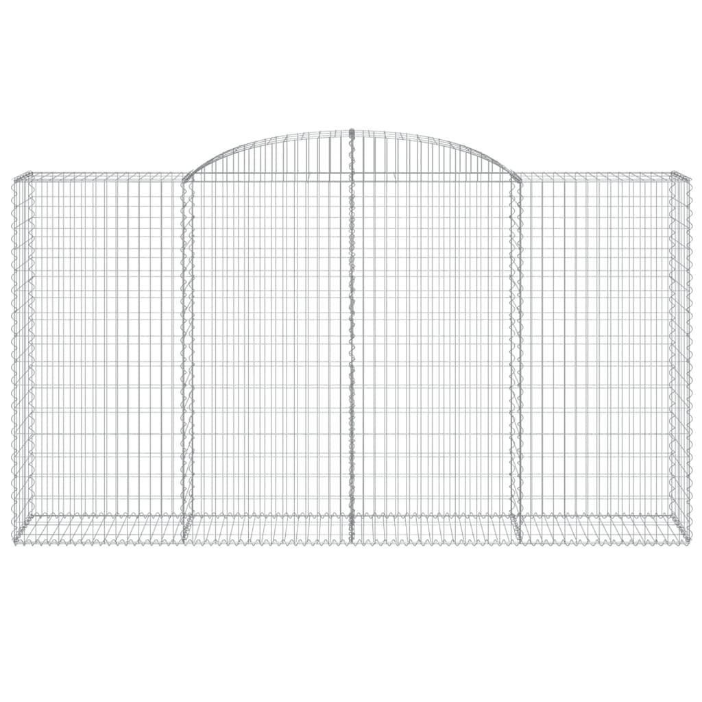 Cestas De Gaviones 5 Uds Forma De Arco Hierro 300x50x160/180 Cm_3